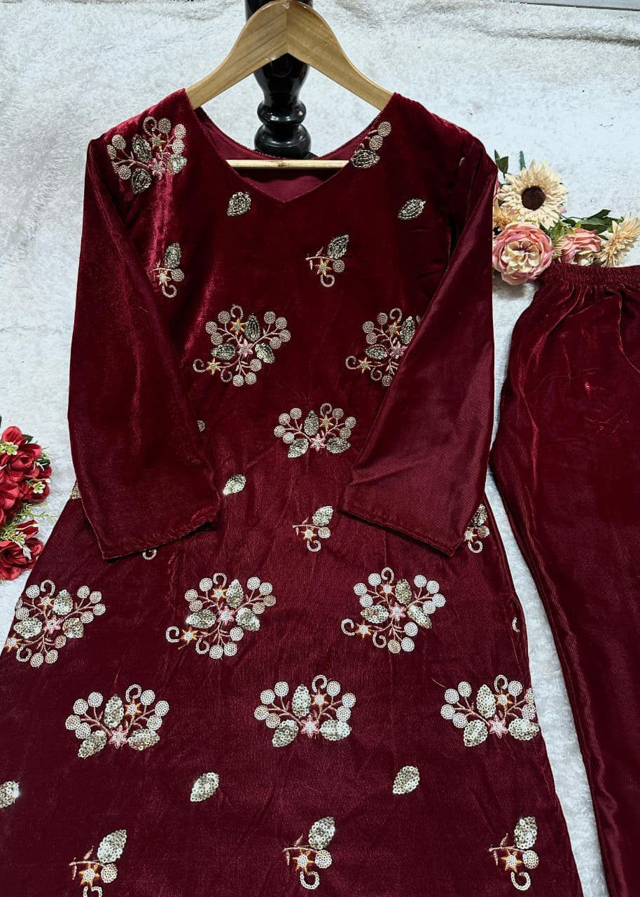 New Co-ord Set – Designer Party Wear Top & Bottom