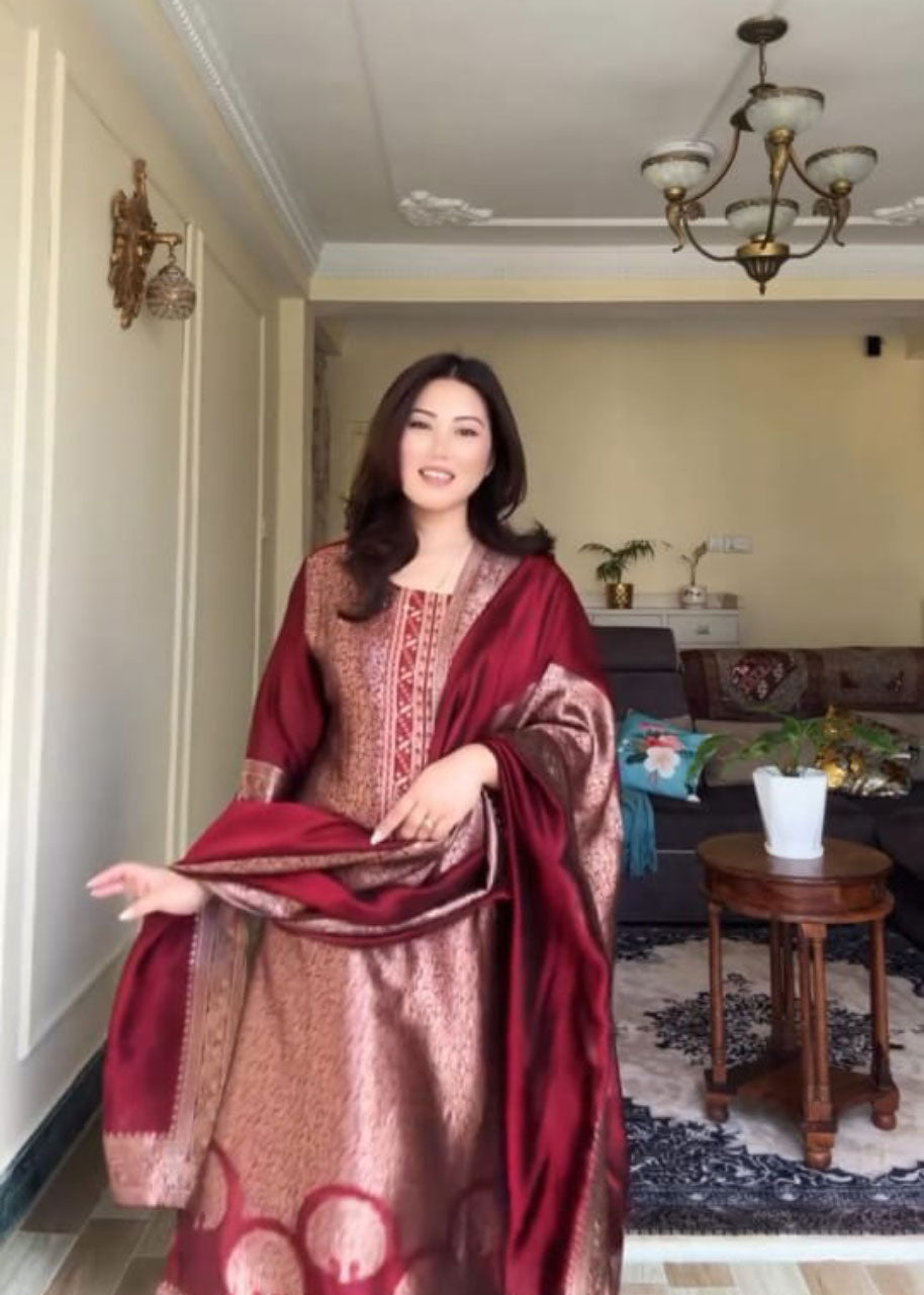 Royal Banarasi Branded Suit Set – Wedding & Party Wear Special