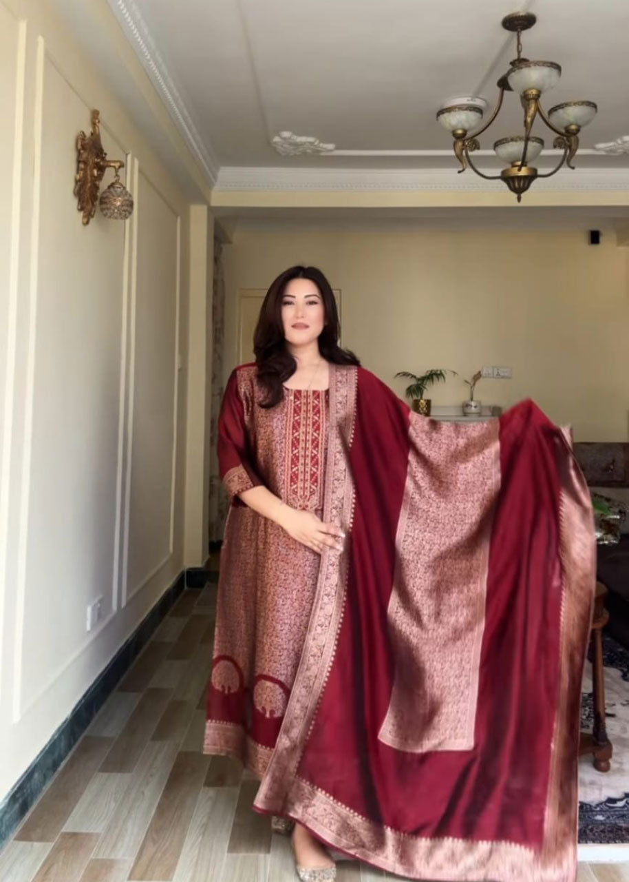 Royal Banarasi Branded Suit Set – Wedding & Party Wear Special