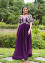 Designer Faux Blooming Gown – Wedding & Party Wear