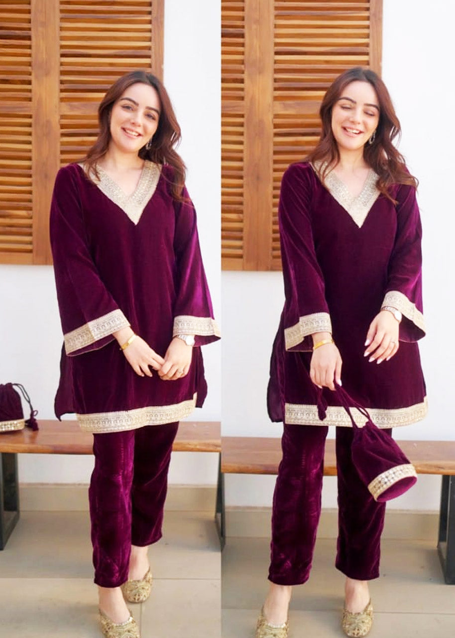 Premium Velvet Suit Set