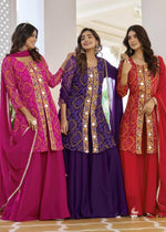 Designer Fox Georgette Kurti, Plazzo & Dupatta Set