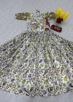 Designer Kalamkari Cota Checks Gown – Wedding & Party Wear