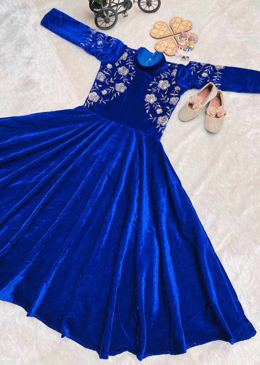 Launching New Collection Beautiful Kids Gown Full Sttiched