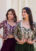 Designer Wedding & Party Wear Koti, Choli & Plazzo Set