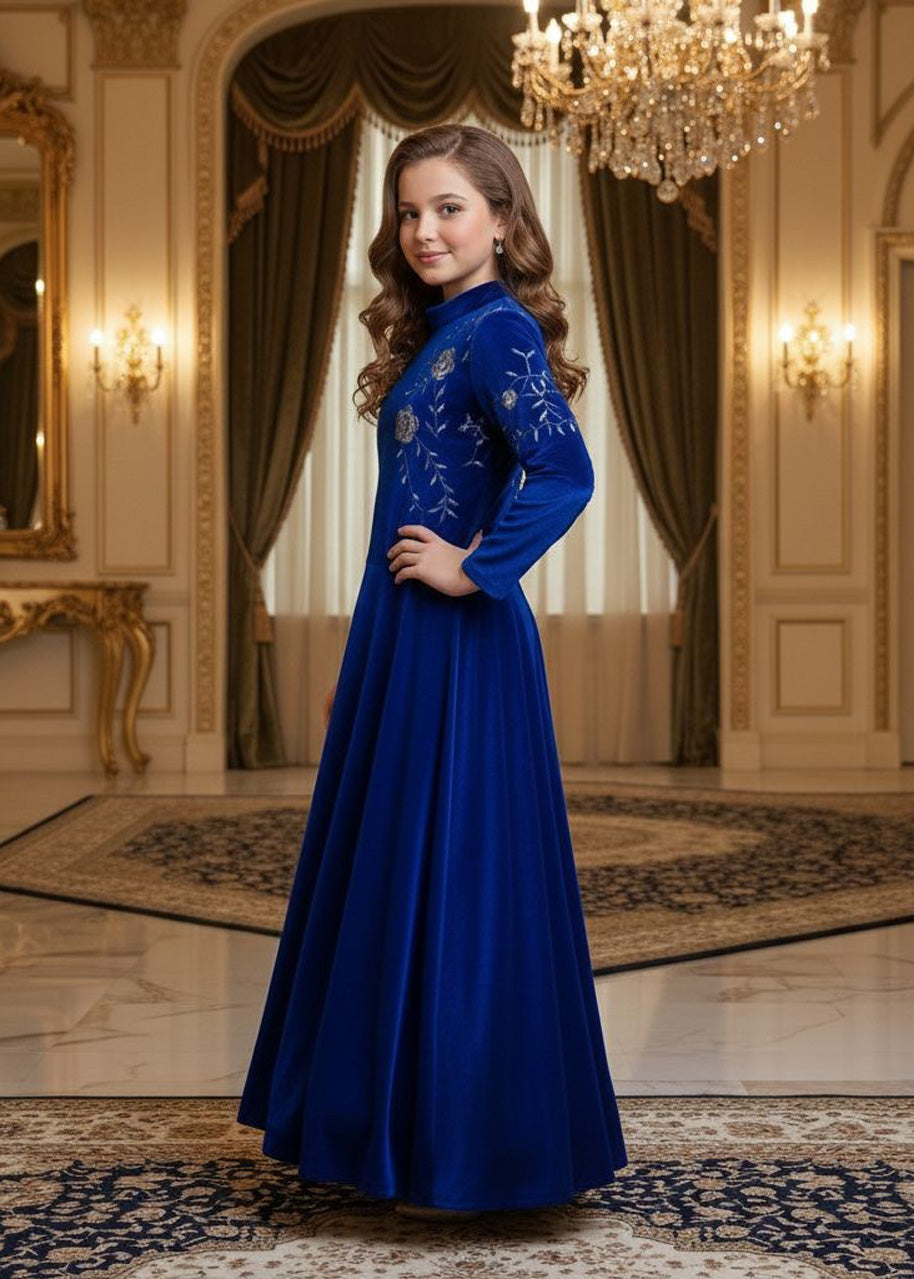 Launching New Collection Beautiful Kids Gown Full Sttiched