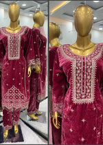 Launching New Party Wear Viscose Velvet Designer Look Set