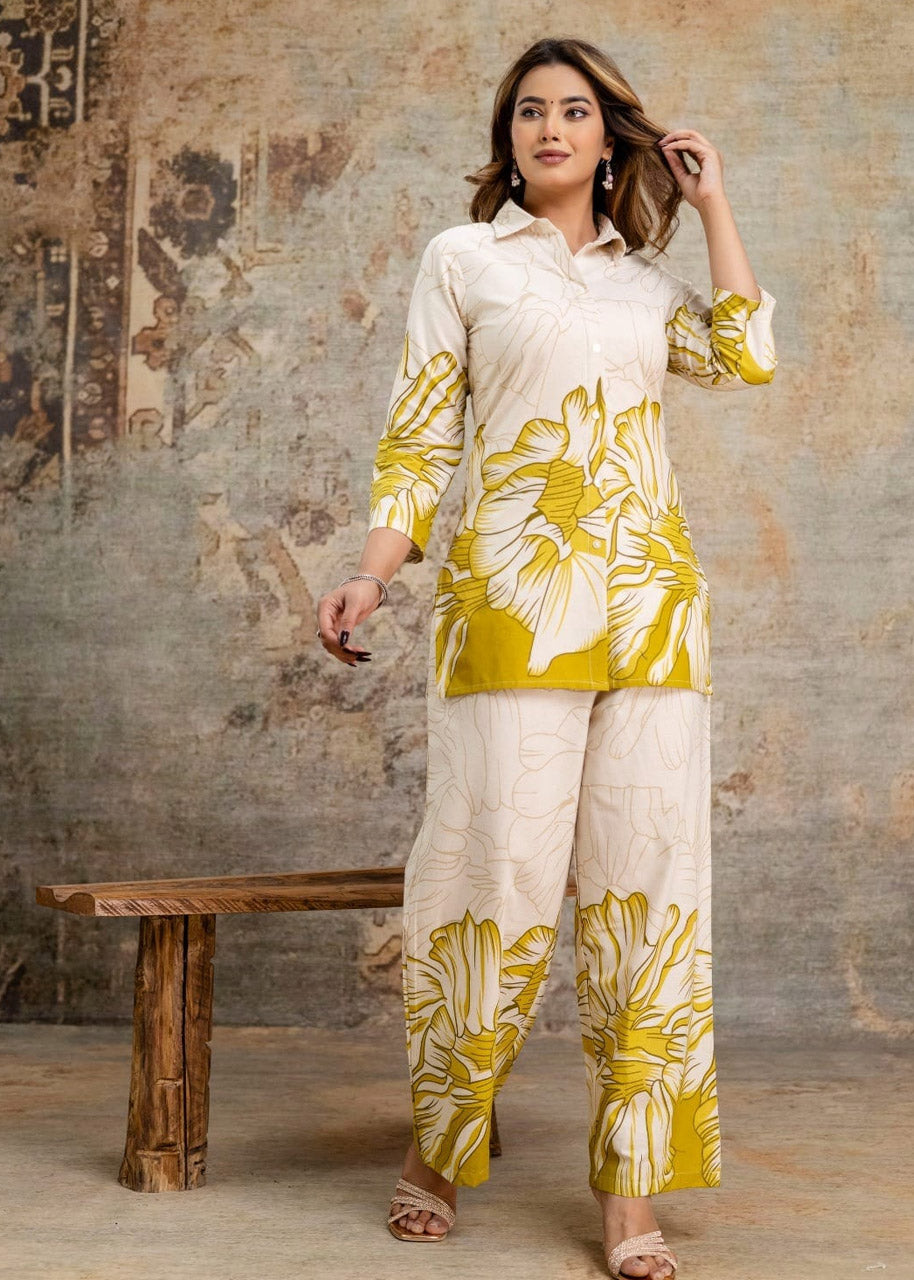 Pure Cotton Printed Kurti & Palazzo