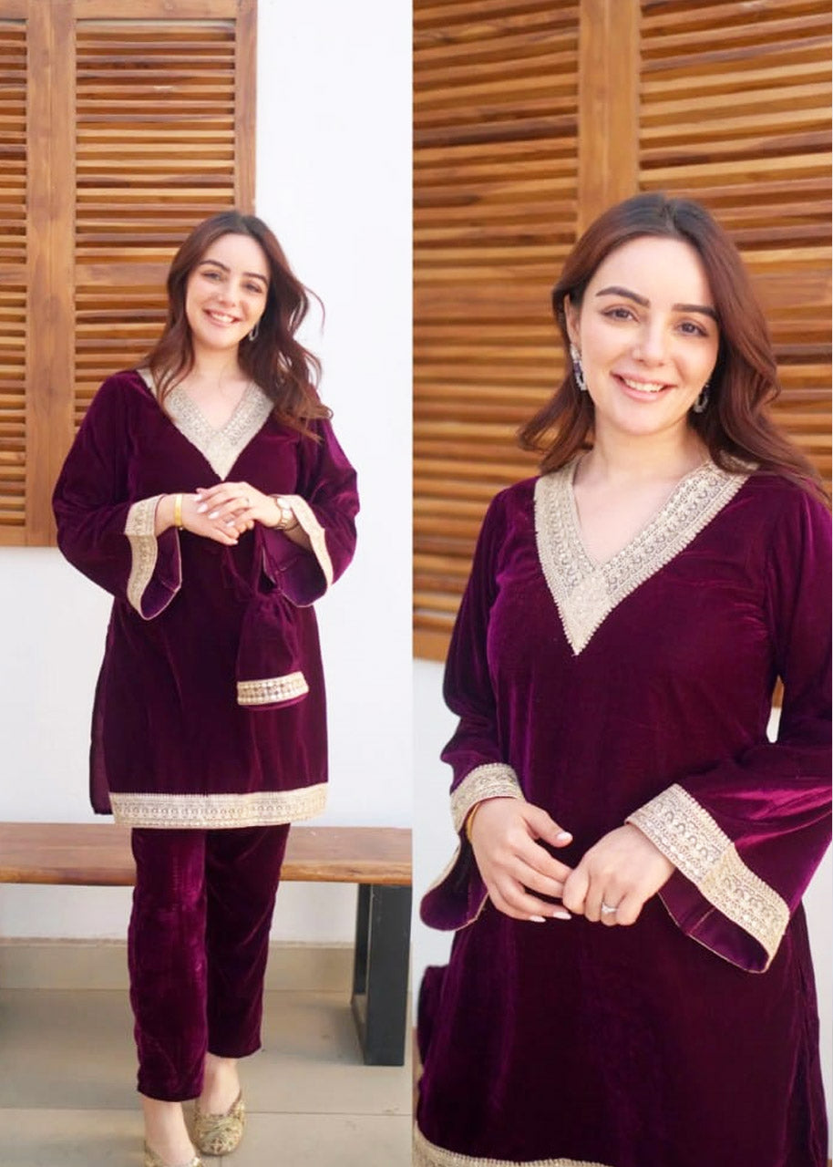 Premium Velvet Suit Set