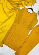 Designer Exclusive Georgette Embroidered Suit Set with Dupatta