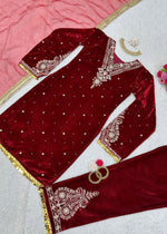 Winter Special Velvet 3-Piece Suit