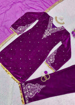 Winter Special Velvet 3-Piece Suit