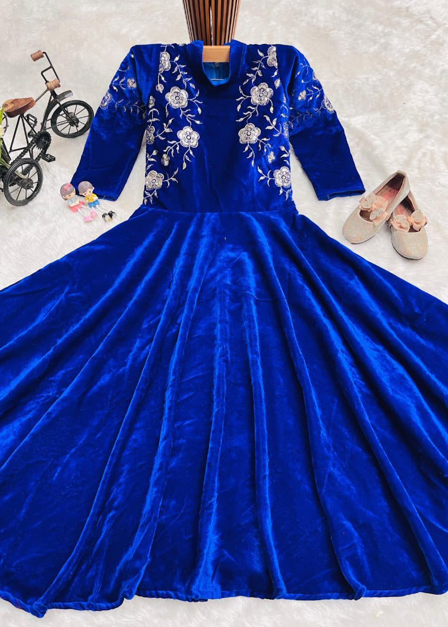 Launching New Collection Beautiful Kids Gown Full Sttiched