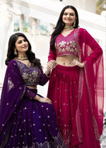 Rani Wedding Wear Georgette Lehenga Choli
