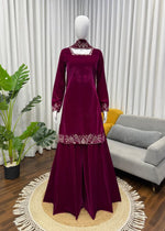 Designer Premium Velvet Sharara Set for Weddings & Parties