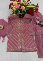 Launching New Designer Party Wear Top, Sharara & Dupatta Set