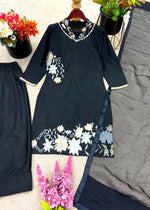 Wedding & Mehndi Special Natural Crepe Silk Top-Bottom Set with Dupatta