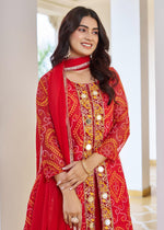 Designer Fox Georgette Kurti, Plazzo & Dupatta Set