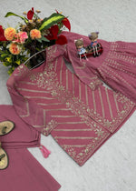 Launching New Designer Party Wear Top, Sharara & Dupatta Set