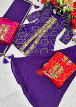 Designer Fox Georgette Kurti, Plazzo & Dupatta Set