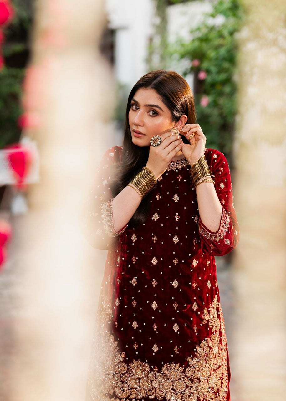 Designer Party Wear Top & Pant Plazzo & With Fancy Dupatta & Embroidery Work