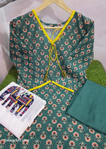 Designer Mughal Block Printed Mul Cotton Kurta Pant Dupatta Set