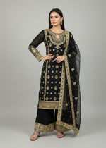 New Designer Party Wear Top, Palazzo & Dupatta Set with Heavy Embroidery