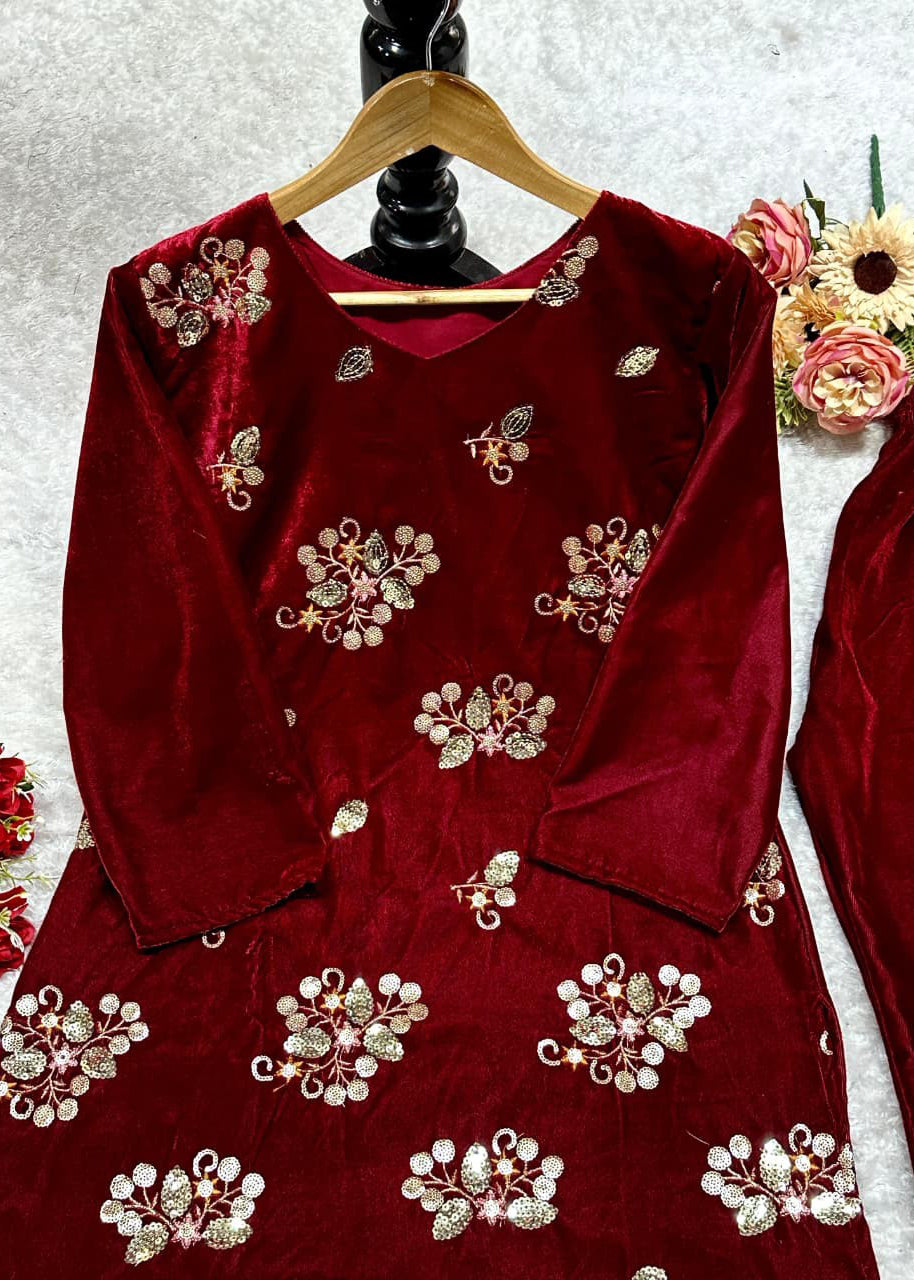 New Co-ord Set – Designer Party Wear Top & Bottom