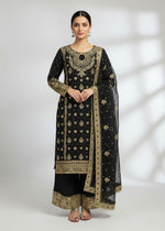 New Designer Party Wear Top, Palazzo & Dupatta Set with Heavy Embroidery