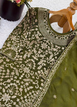 Designer GMY Silk Heavy Embroidered Sharara Suit Set with Dupatta