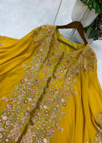 Designer Wear Kurta Plazzo Pair With Shruge In Sequence Embroidery Work