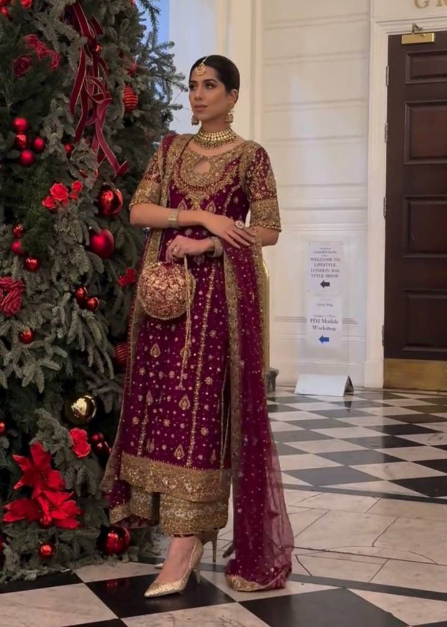 New Designer Party Wear Top, Palazzo & Dupatta Set with Heavy Embroidery