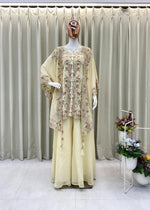 Designer Wear Kurta Plazzo Pair With Shruge In Sequence Embroidery Work