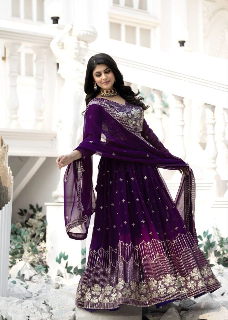 Rani Wedding Wear Georgette Lehenga Choli