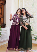 Designer Wedding & Party Wear Koti, Choli & Plazzo Set