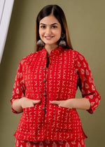 Frame Of Dream Cotton Kurti With Jacket