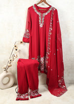 Designer Georgette Embroidered Suit Set with Cutwork Dupatta