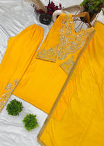 New Designer Pure Chinnon Top, Bottom & Dupatta Set with Embroidery