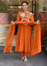Sathimani Chanderi Silk Kurti Pant