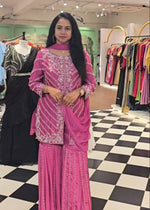 Launching New Designer Party Wear Top, Sharara & Dupatta Set