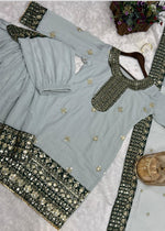 Trending Ready-to-Wear Fancy Kurti Sharara Set with Dupatta