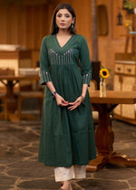 Harini Festive Cotton Kurta Pant Ensemble