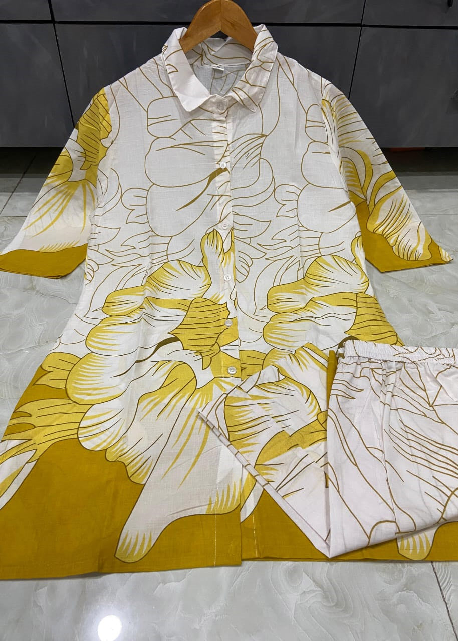 Pure Cotton Printed Kurti & Palazzo