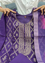 Elegant Banarasi Silk Suit Set with Zari Work – 3 Piece Set