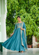 Premium Readymade Gown Dupatta Set