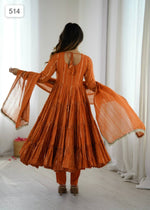 Classy Orange Flared Suit