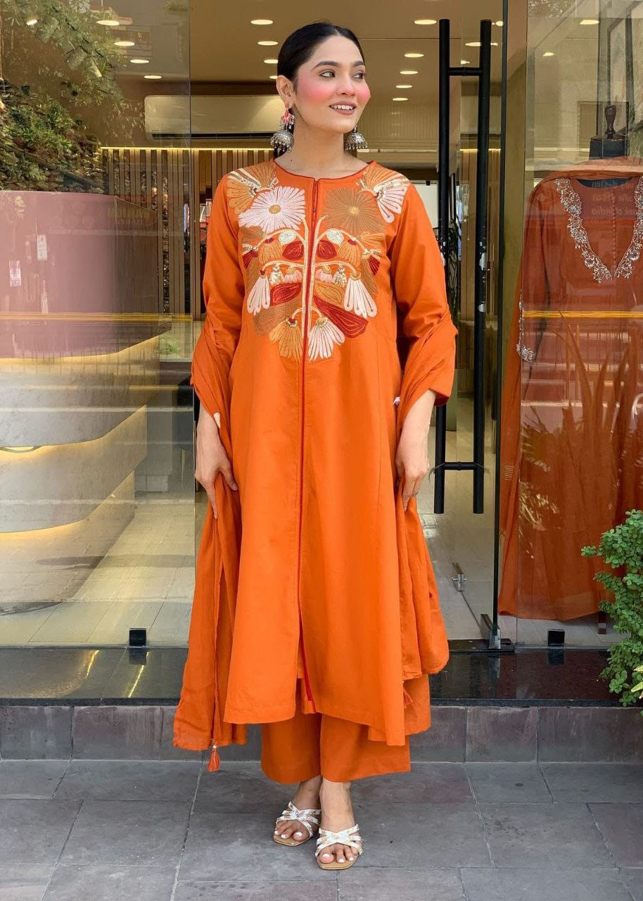 Sathimani Chanderi Silk Kurti Pant