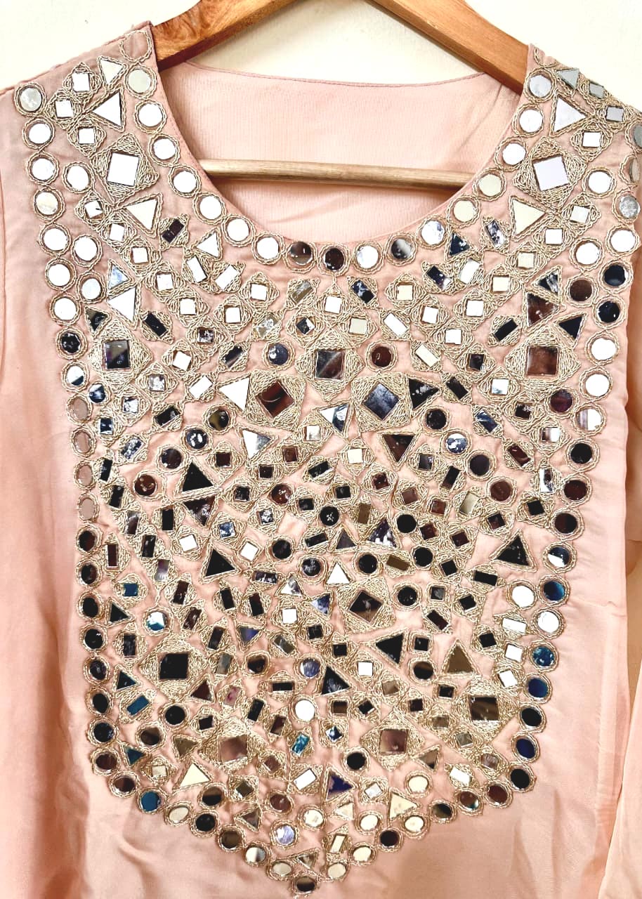 Designer Festive mirror work Co-ord Set