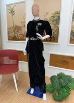 Premium Indo-Western 3-Piece Velvet Saree Set