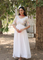 Designer Faux Blooming Gown – Wedding & Party Wear